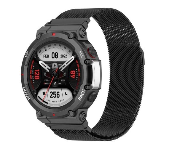 Міланський сітчастий ремінець Primolux для годинника Xiaomi Amazfit T-Rex 2 (A2170) - Black | Зображення 2