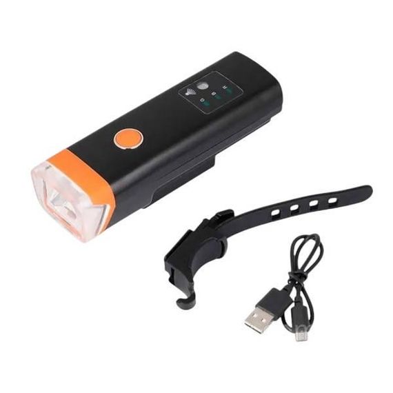 Велофонарь в алюминиевом корпусе влагоустойчивый аккумуляторный HJ-047-XPG Черный