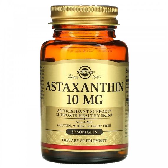 Solgar Astaxanthin / Астаксантин 10 мг в капсулах №30