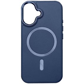Шкіряний чохол SnapCase with MagSafe для Apple iPhone 16 (6.1") Dark Blue