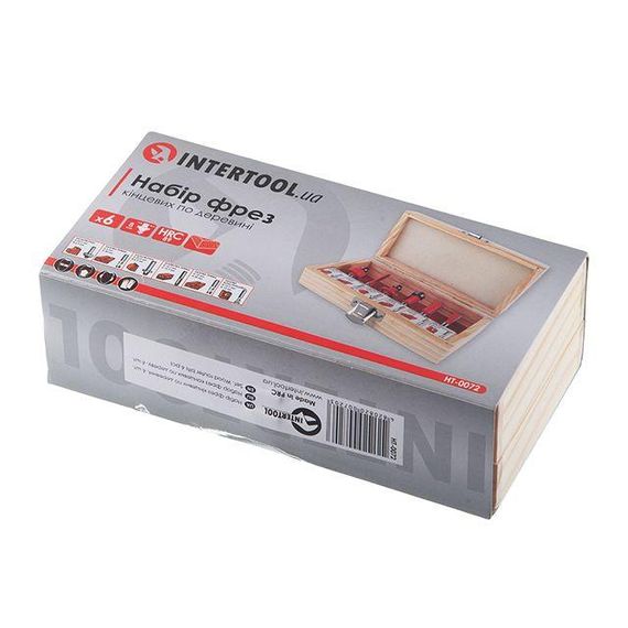 Набір фрез для деревини, 6 од. INTERTOOL HT-0072 | Зображення 6