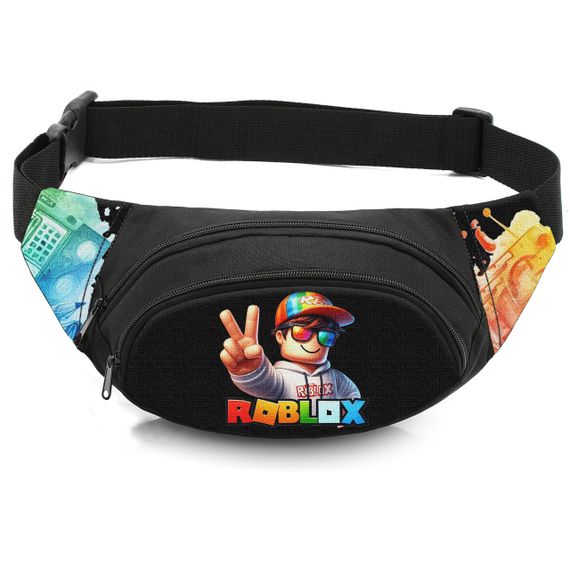 Сумка-бананка детская с принтом Roblox поясная сумка для мальчика (4432)