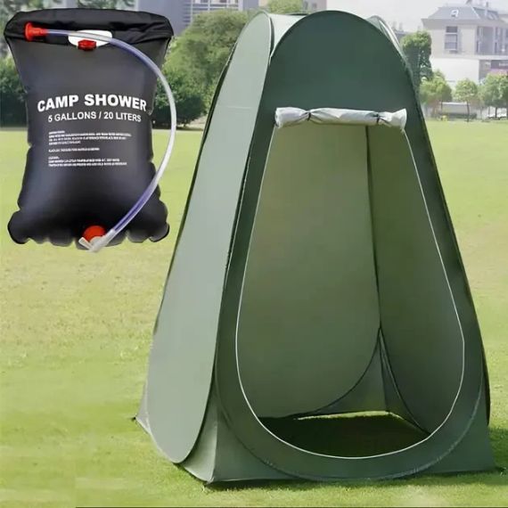 Автоматическая палатка / Туристическая палатка-кабинка душ, туалет, раздевалка | Зображення 4