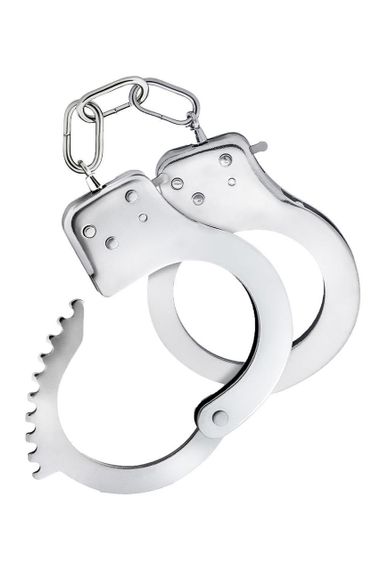 Наручники Blush Temptasia с ключами, серебристые, 27 см Sex Aura | Зображення 4