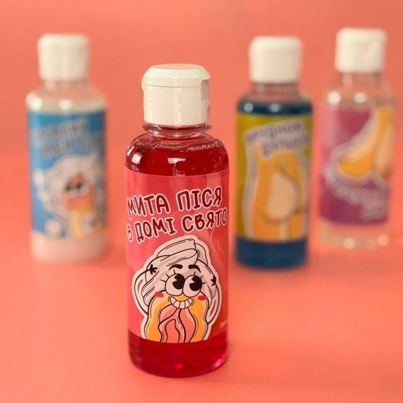 Гель для душу VidDushi ,,Мита піся – в домі свято,, з ароматом полуниці та маскарпоне, 200 мл Sex Aura