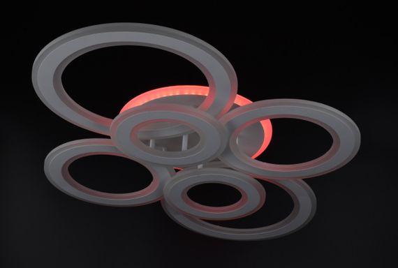 Люстра світлодіодна стельова LED світильник для квартири на стелю лед 26331 Білий 12х53х77 см. | Зображення 5