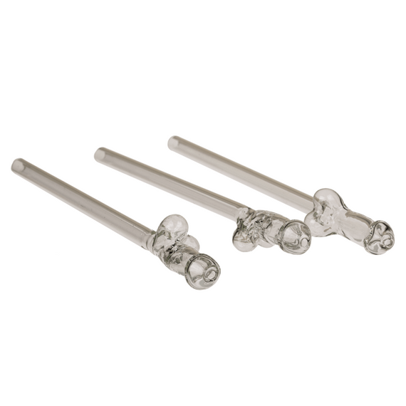 Скляні трубочки Glass Drinking Straw Willy (в наборі 4 трубочки та щіточка) sexstyle | Зображення 1