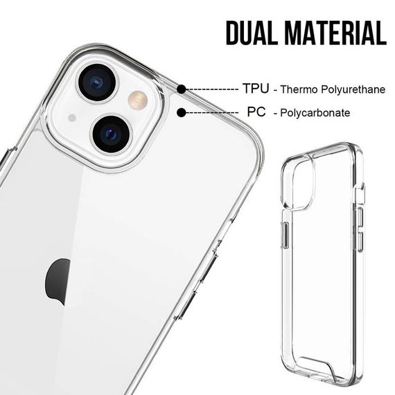 Чехол TPU Space Case transparent для Apple iPhone 14 Plus (6.7") | Зображення 4
