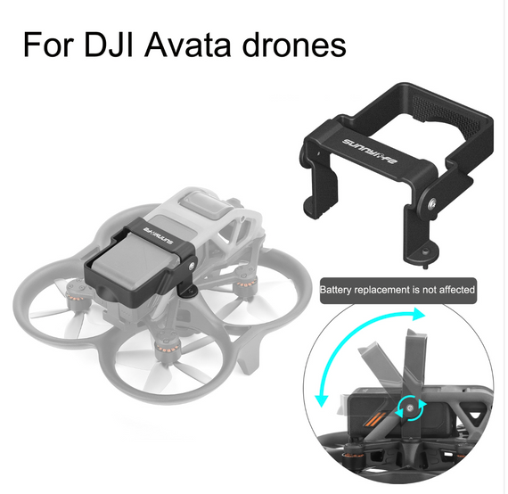 Sunnylife AT-DC503 для батареї DJI Avata, протиковзна пряжка, протиковзна складана пряжка (чорний) | Зображення 1