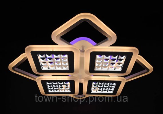 Люстра потолочная LED с пультом A2723/4+4S-RGB-wh Белый 11х54х62 см. | Зображення 8