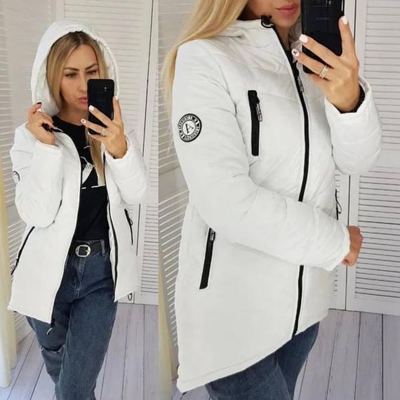 Елегантна жіноча парка, арт. 300, білий | Зображення 7