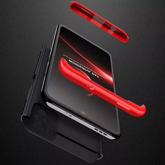 Чохол GKK 360 градусів для Xiaomi Redmi Note 10 4G / 10S / Poco M5s колір Синій | Зображення 4