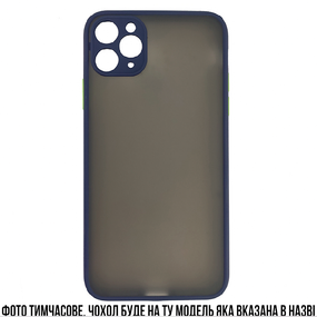 Чохол для Realme C3 (Сканер) (Протиударний з синіми бортиками) ( PBL040003 )