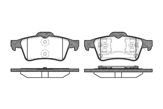 Колодки гальмівні c-max/vectra/laguna/leon/ibiza/c30/c70/v40/primera 1.6-2.8 04-, WOKING (P942300) | Зображення 2