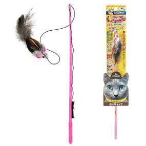 Іграшка-дражнилка для котів CattyMan Feather Mouse, 30 см