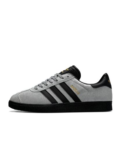 Чоловічі кросівки Gazelle Gray Black (замша) A1375