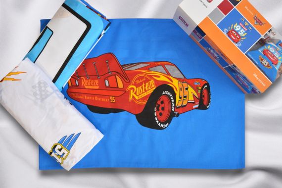 Постільна білизна TAC Disney 160×220 см Cars Let's Race | Зображення 3