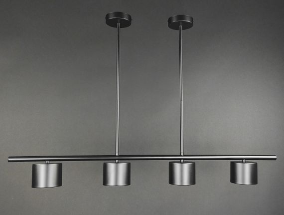 Люстра світлодіодна стельова LED світильник для квартири на стелю лед 27720 Чорний 33-63х10х100 см.