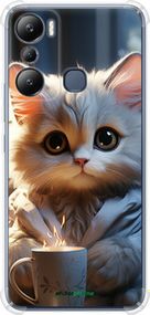 Чохол на Infinix Hot 20i Білий кіт "5646sp-2964-2448"