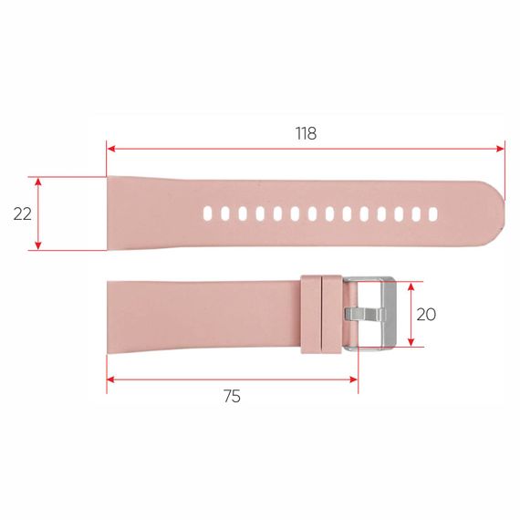 Ремінець для смарт годинника Modfit Business Pink | Зображення 2