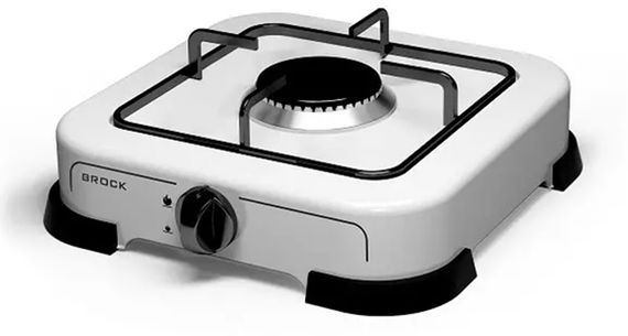 Плита газовая BROCK GS 001 W 1750 Вт белая
