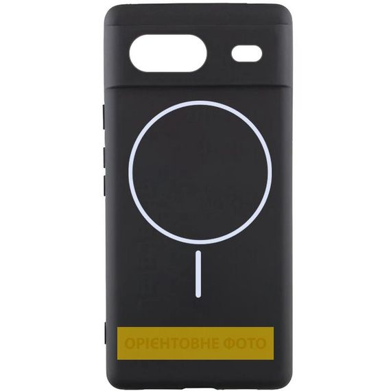 Чехол Silicone Cover Lakshmi Full Camera (AA) with MagFit для Google Pixel 9a Черный / Black