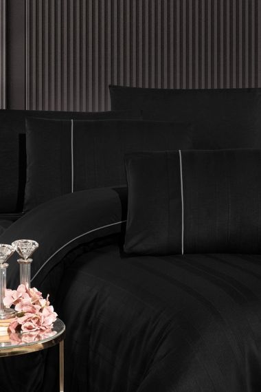 Постільна білизна First Choice Ranforce Deluxe 200 х 220 см Fredan Black | Зображення 1