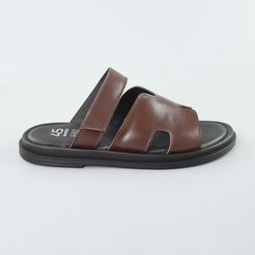 Шльопанці жіночі шкіряні 588863 Коричневі 36 37 38 39 40 41