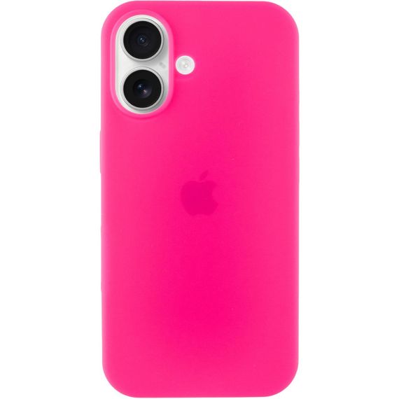 Чохол Silicone Case Full Protective (AA) для Apple iPhone 16 Plus (6.7") Рожевий / Barbie pink