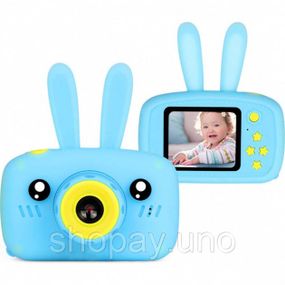 Детский фотоаппарат Зайчик Baby Photo Camera Rabbit ∙ Детская фото видео камера ∙ Таймер ∙ Встроенные режимы с масками и стикерами