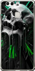 Чехол на Huawei P9 Plus Череп-часы "4100u-300-17620"