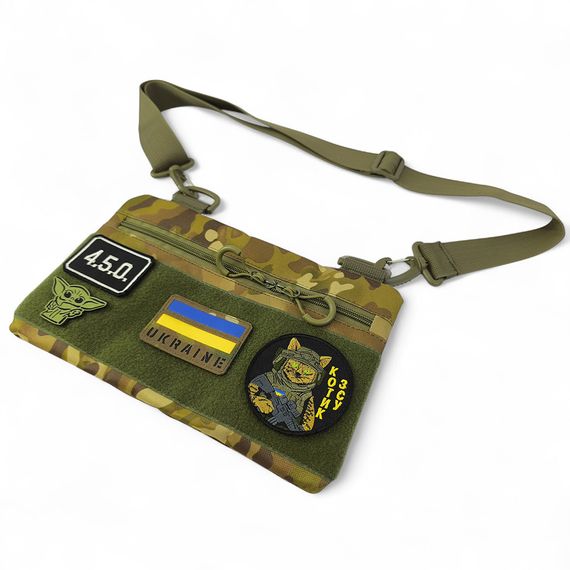 Молодежная тактическая сумка для патчей на плечо с 4 карманами multicam EL-95 | Зображення 4