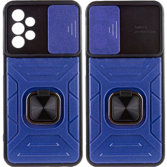 Ударопрочный чехол Camshield Flash Ring для Samsung Galaxy A53 5G TPU+PC, Синий