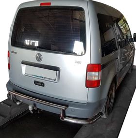 Задня дуга AK003-3 (2 шт., нерж) для Volkswagen Caddy 2004-2010 рр