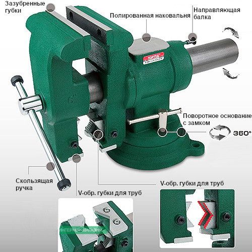 Лещата багатофункціональні поворотні 150мм 6" TOPTUL DJAB0106 | Зображення 1