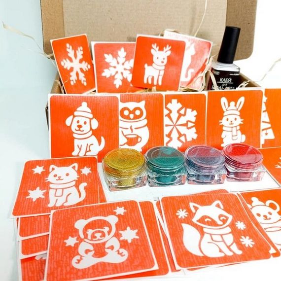 Набор для био-тату "Зима - глиттер" set-winter-glitter | Зображення 3