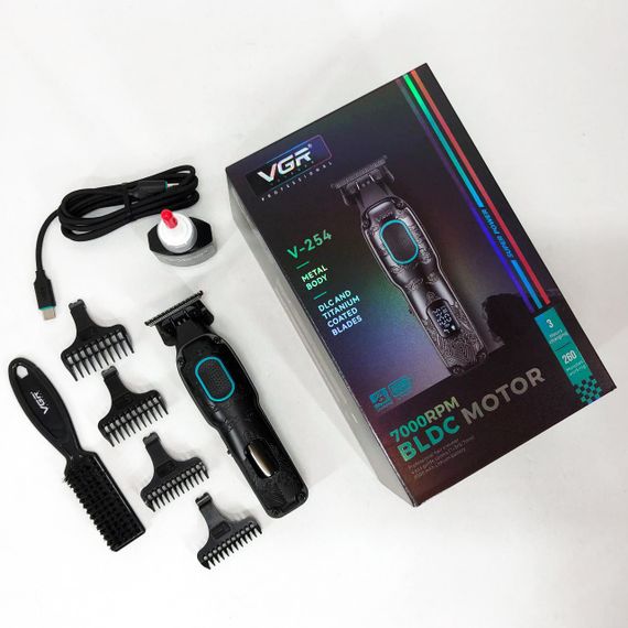 Триммер с насадками разной длины, Надежная машинка для стрижки, Машинка для стрижки акуммуляторная ES-85