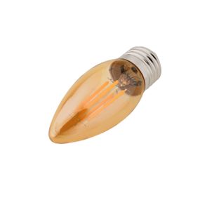 Лампа LED E27 6W WW C35 COG (мат.золото) 220V