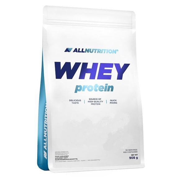 Протеин All Nutrition Whey Protein 908 g /27 servings/ White Chocolate Strawberry