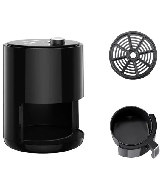 Безмасляная фритюрница со съемной чашей Air Fryer BW-3011 Аэрофритюрница без масла с таймером и чашей 3.2л | Зображення 8