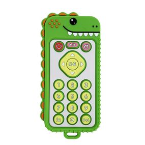 Силиконовый прорезыватель пульт "Динозавр" MGZ-0426(Green)