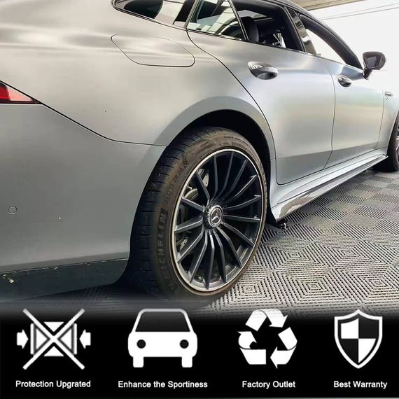 Боковые пороги (для GT50/GT63 2018-2022, Карбон) для Mercedes AMG GT 4 X290 2018- гг | Зображення 2