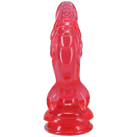 Фентезійний фалоімітатор Doc Johnson Crystal Jellies - Invader Dong 8.5 Inch - Pink Sex Aura | Зображення 2