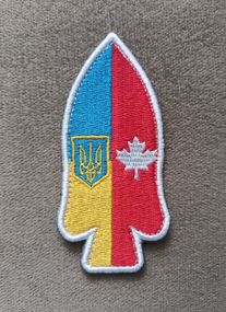 Шеврон прапор Канада/Україна Наконечник
