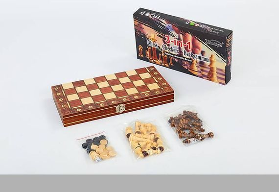 Настільна гра Шахмати, нарди, шашки 30*30 см XPRO G29 (47575-G29_377)