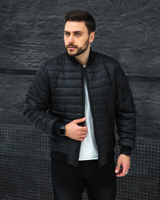 Бомбер Пітсбург чорний S