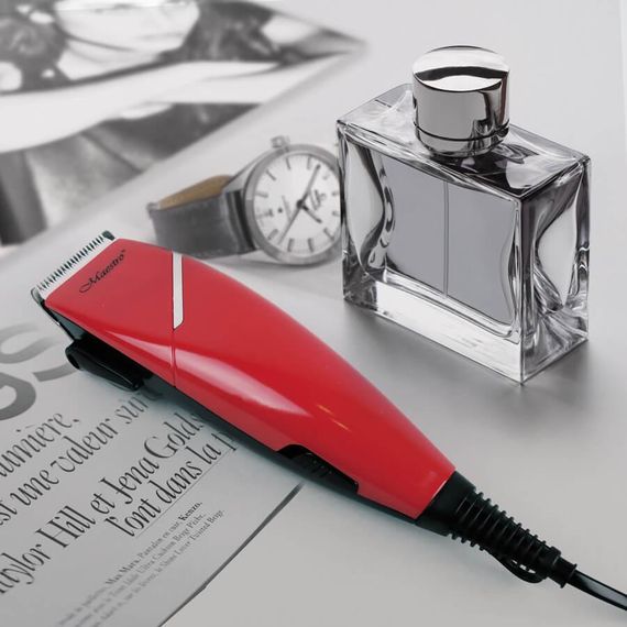 Машинка для стрижки волос Maestro MR-653C-RED, проводная, с насадками | Зображення 1