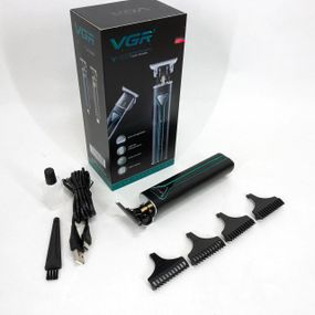 Машинка для стрижки волос электрическая VGR, Профессиональная машинка для стрижки волос на аккумуляторе NU-59