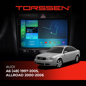 Штатна магнітола Torssen 2K Audi A6 (4B) 97-05 ,Allroad 00-06 F9432 4G Carplay DSP