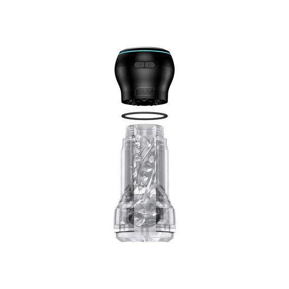 Мастурбатор Kiiroo Feel Pocket Crystal с всасывающей интерактивной насадкой PowerBlow Combo Set | Зображення 1